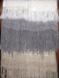 Angora Wool Shawl woven
